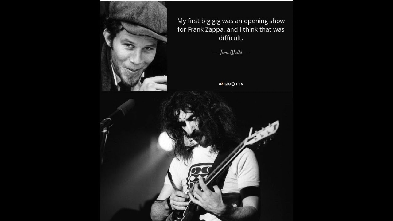 Tom Waits meets Frank Zappa: the story, Live in San Diego 8/11/1974, full Live in Boston 11/9/1974