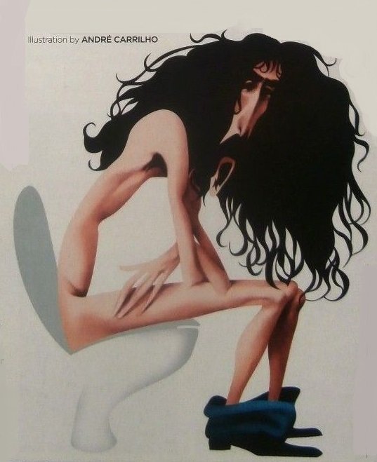 Frank Zappa caricatura di André Carrilho