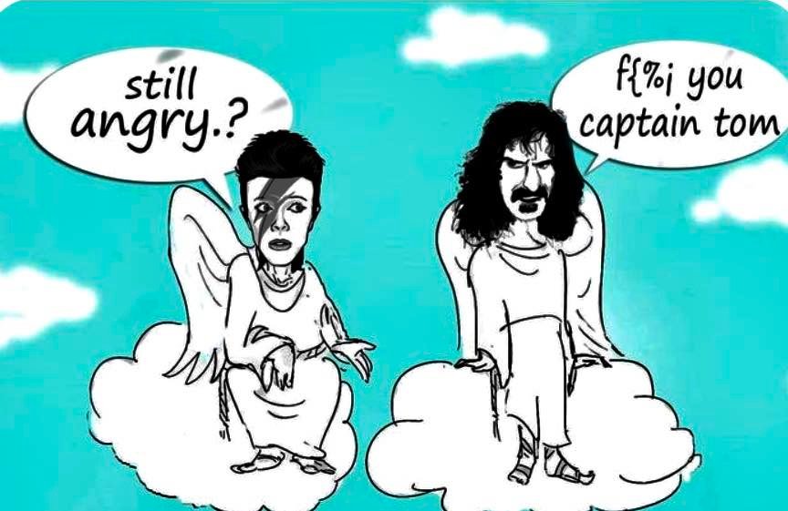 Frank Zappa David Bowie vignetta humour