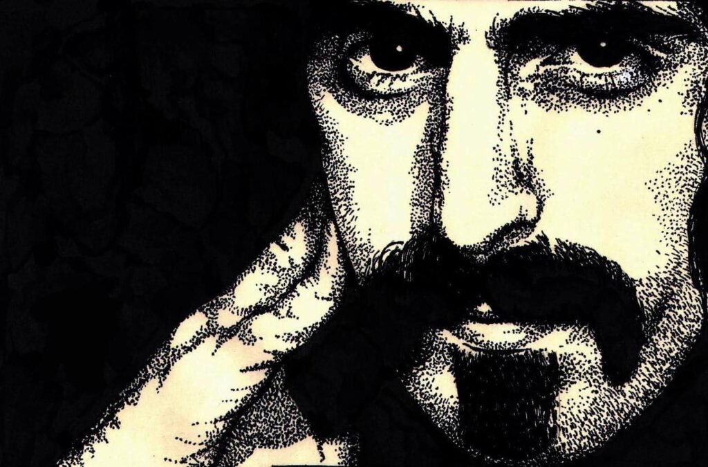 Frank Zappa disegno di Jeff Bailey