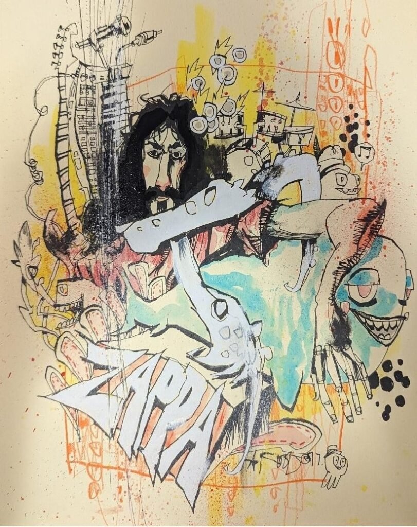 Frank Zappa disegno di Jim Mahfood