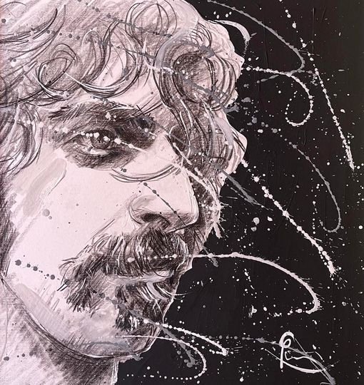 Frank Zappa disegno di Sándor Püski