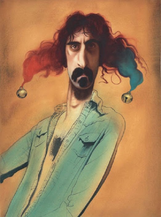 Frank Zappa dipinto di Karl Meersman