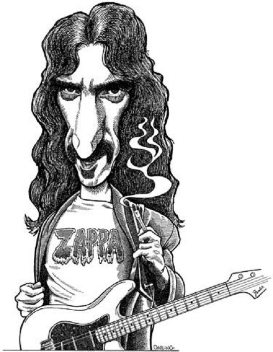 Frank Zappa caricatura