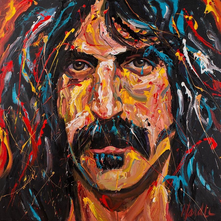 Frank Zappa dipinto di Michael Wardle