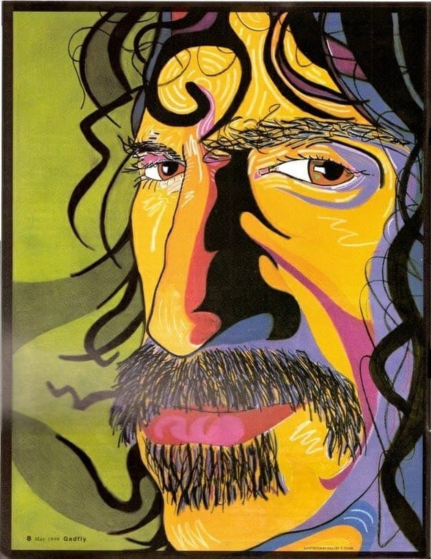Frank Zappa illustrazione di Gadfly