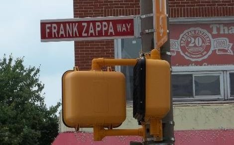 Frank Zappa Way nel centro di Baltimora, nel centro di Baltimora