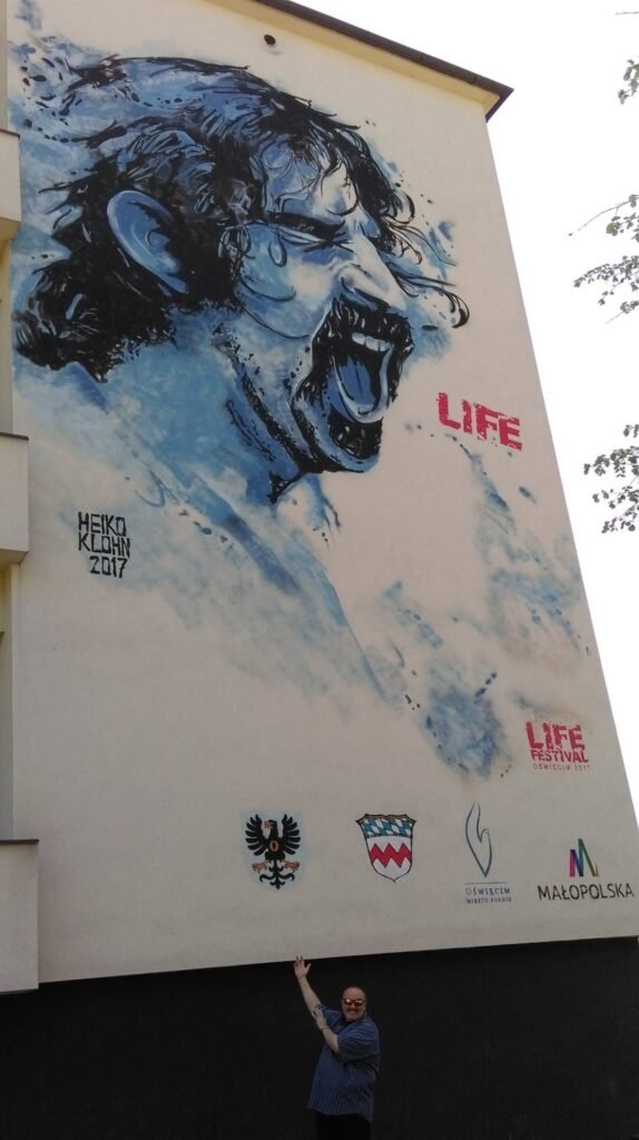 Oświęcim (Polonia), dipinto Frank Zappa