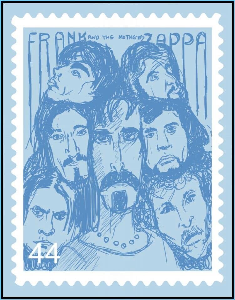Frank Zappa & The Mothers of Invention: francobollo di Bristol Stomp