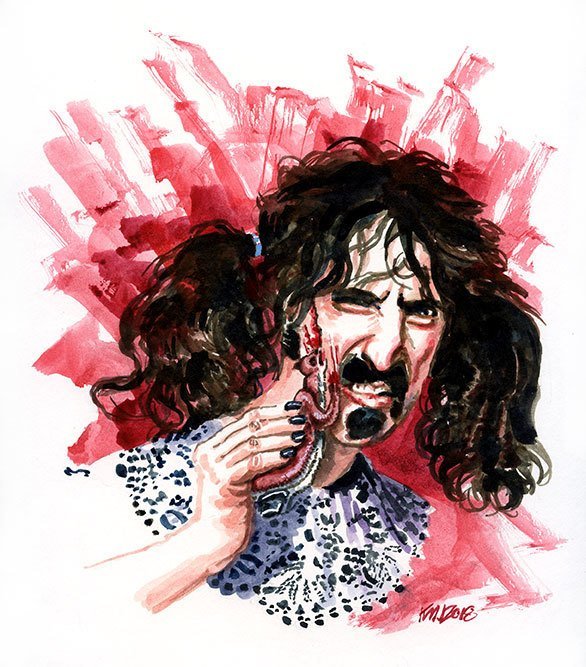 Frank Zappa dipinto di Ken Meyer Jr