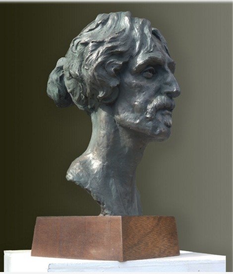 Frank Zappa scultura in bronzo di Stephen Paterson