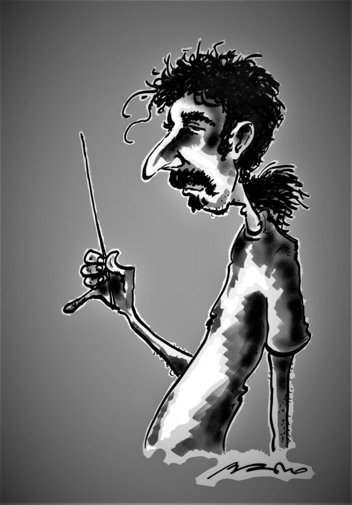 Frank Zappa disegni di Marko Nakari