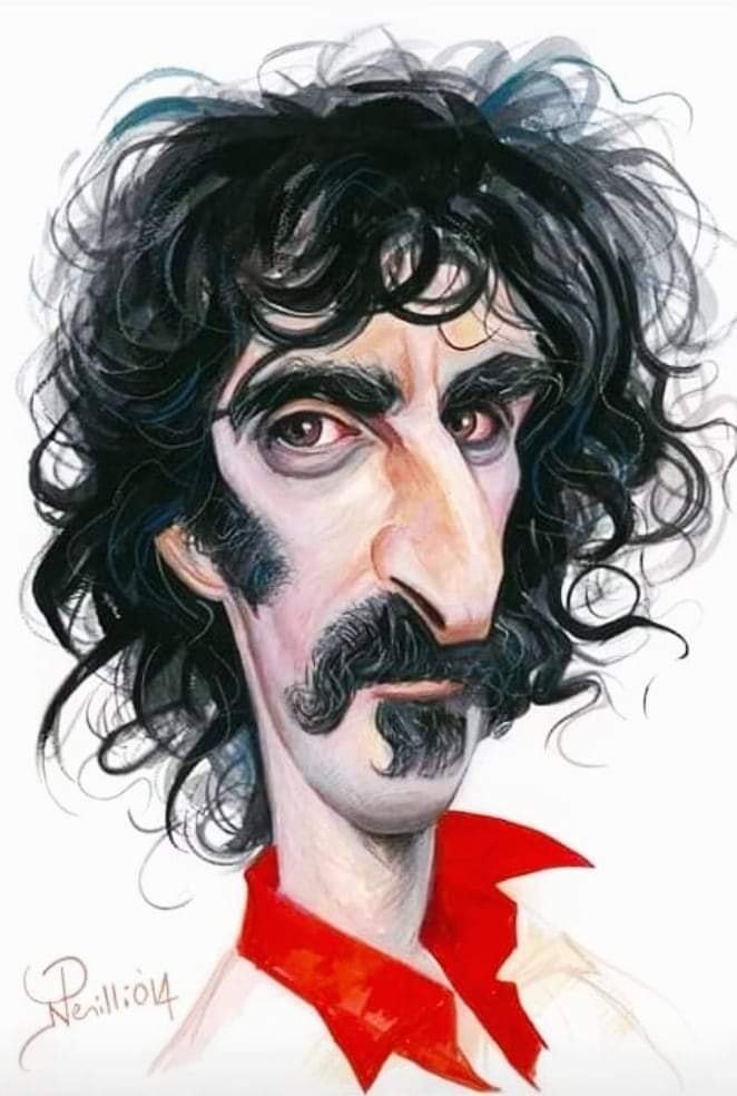 Frank Zappa caricatura di Nando Perilli