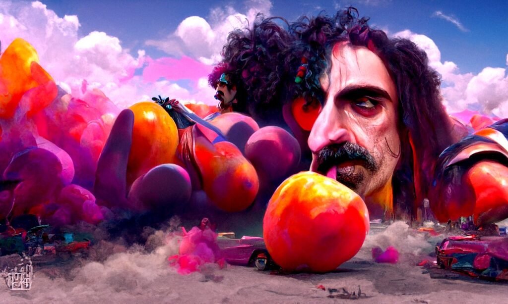 Frank Zappa dipinto "Peaches En Regalia" di Wan Gianotti