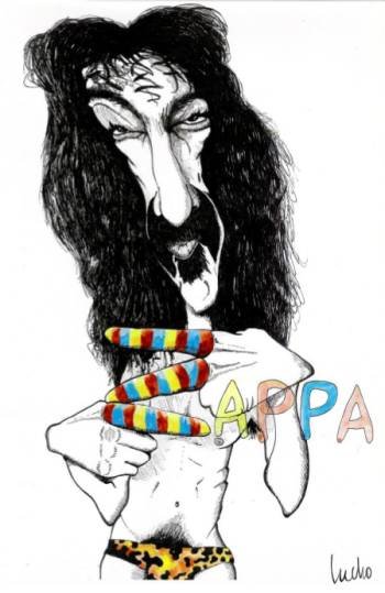 Frank Zappa caricatura di Lucho