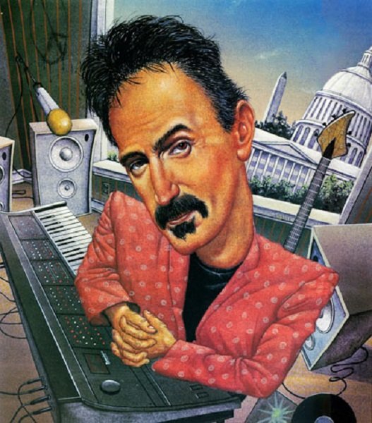 Frank Zappa caricatura di Steve Knotts