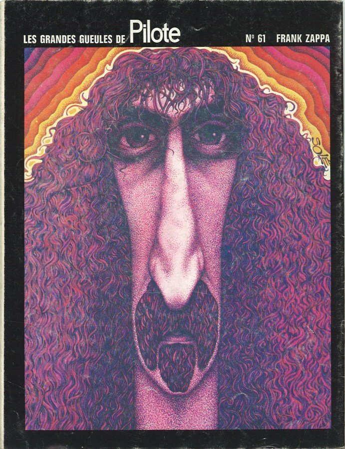 Frank Zappa caricatura Pilote 1972