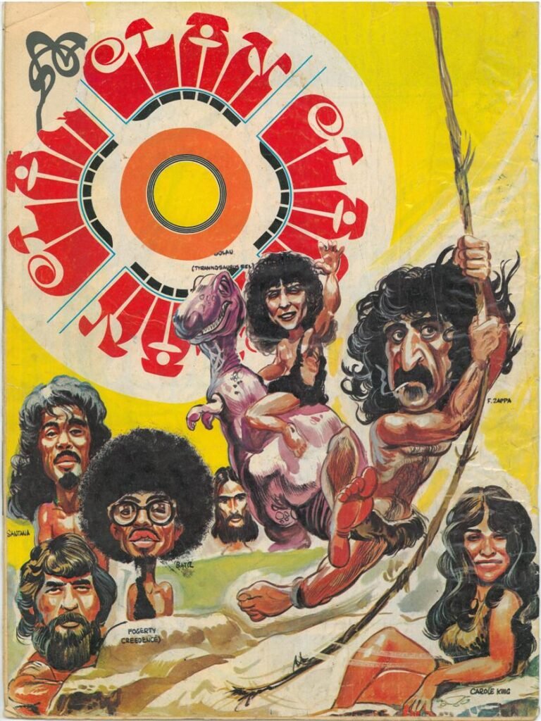 Frank Zappa caricatura Clan 1972