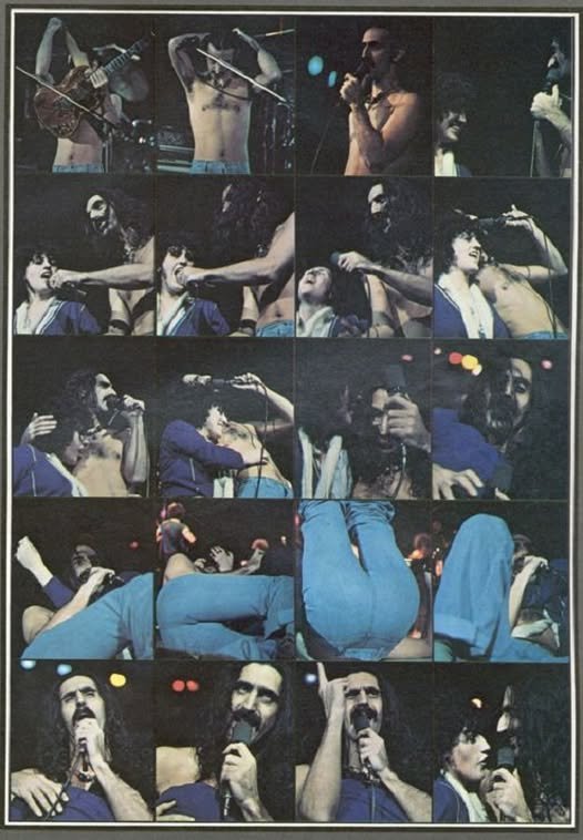 Frank Zappa e una fan sul palco