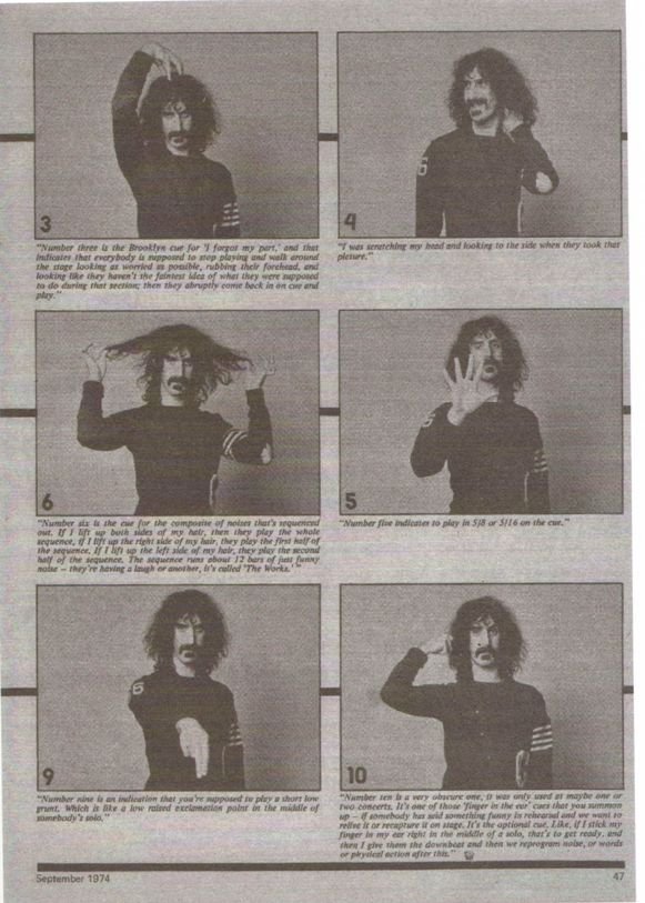 Frank Zappa e i segnali della mano
