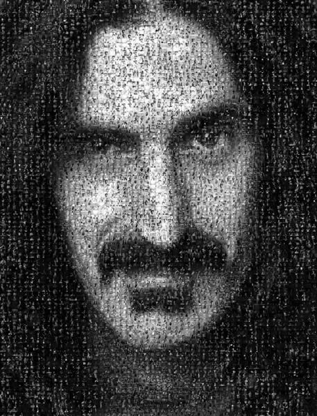Frank Zappa Head Mosaic di Lynn Goldsmith