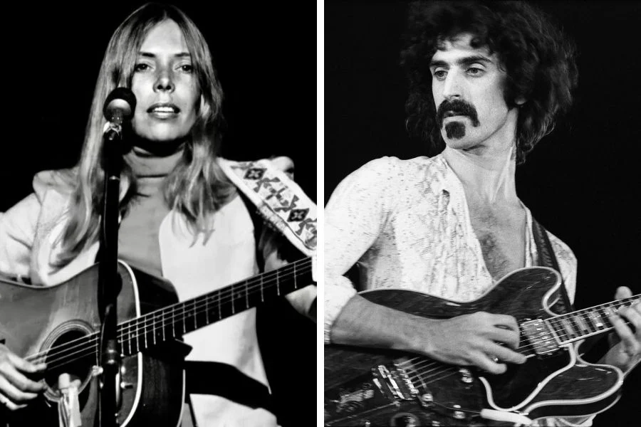 Joni Mitchell e Frank Zappa