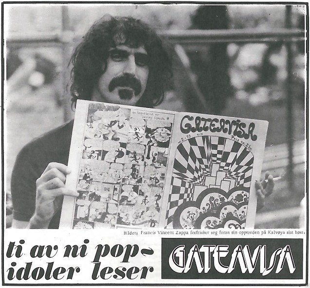 Frank Zappa numero speciale Gateavisa