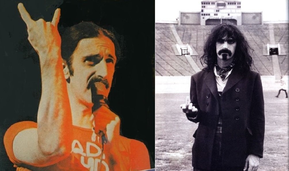 Frank Zappa corna e dito medio