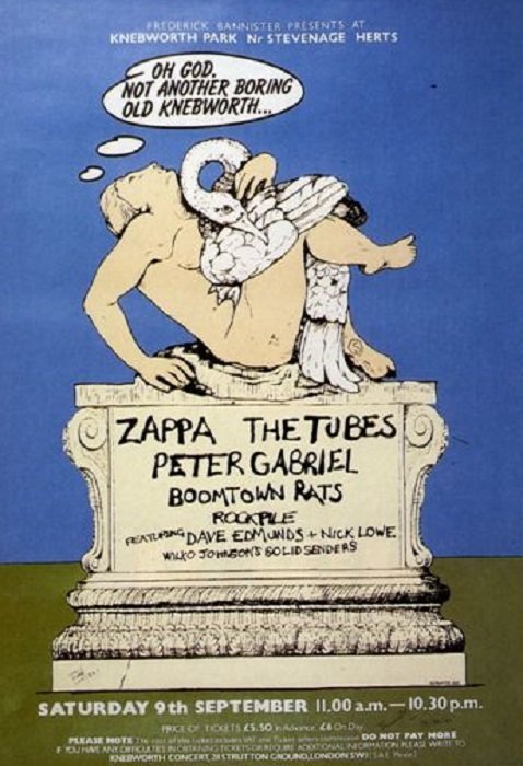 Frank Zappa al Knebworth Festival 1978
