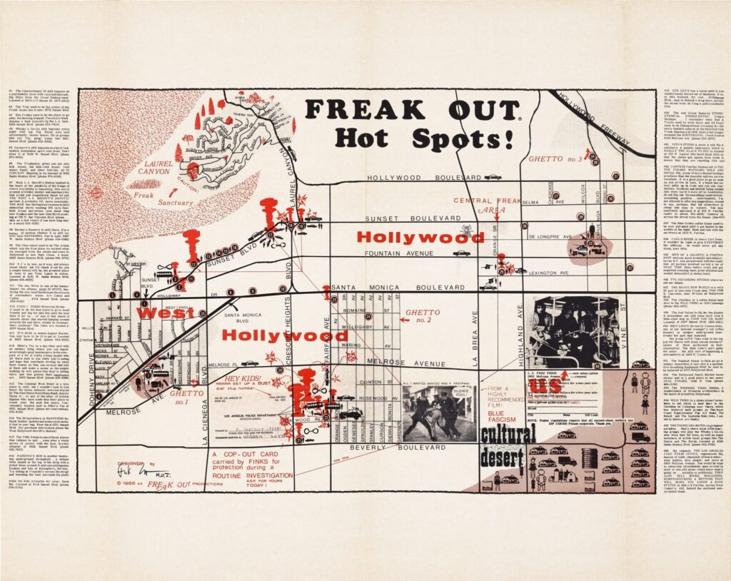 Freak Out! la mappa Hot Spots di Frank Zappa