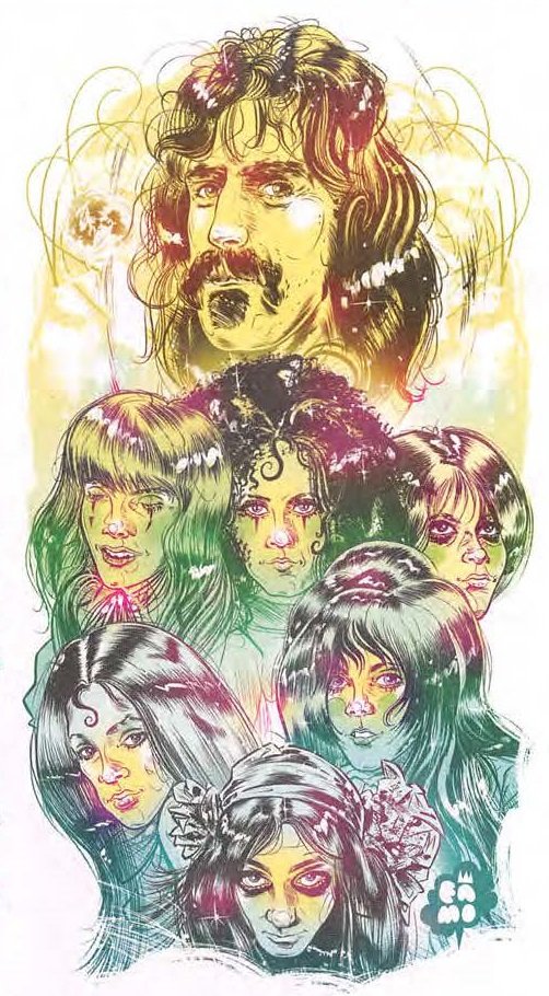 ritratto di Frank Zappa con le GTO