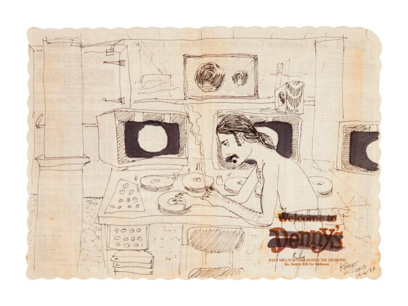 Frank Zappa illustrazione del batterista Robert Williams