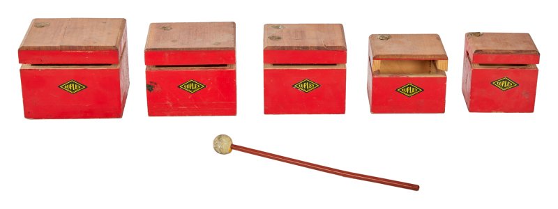 Set di percussioni vintage temple blocks Duplex di Frank Zappa