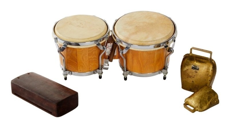 Bongo, blocchi di legno temple, altri strumenti a percussione di Frank Zappa