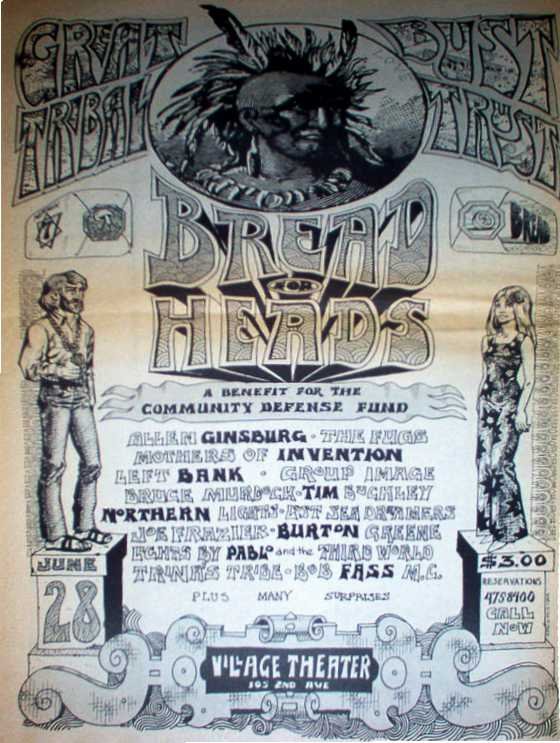 FZ e MOI al Village Theatre di NY 1967